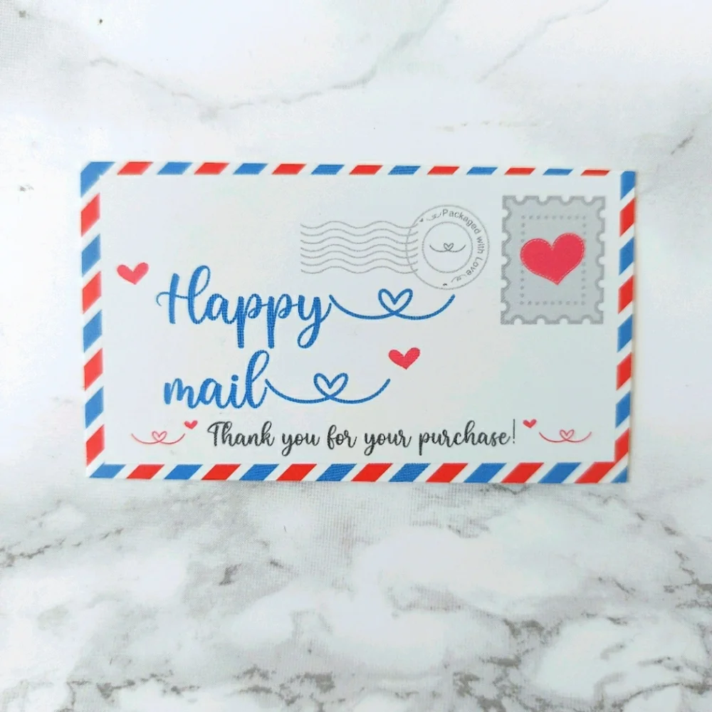 100 Thank You Cards insert business card
