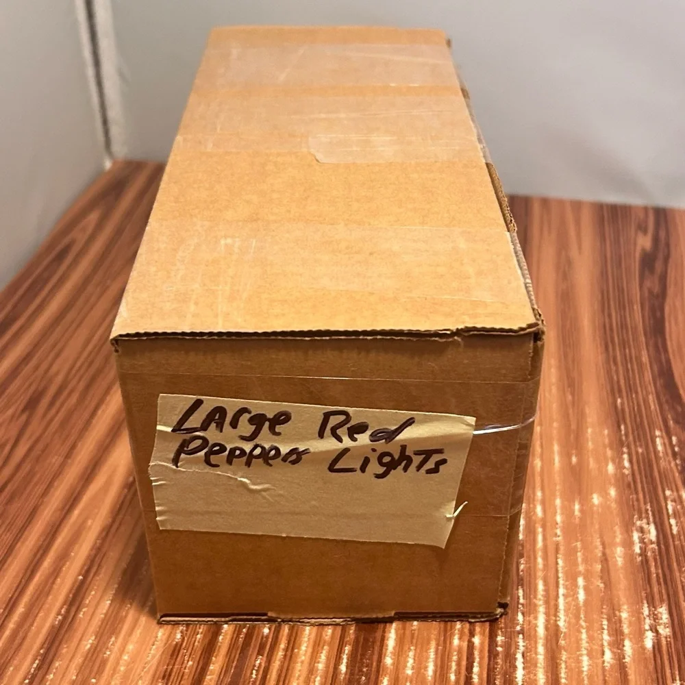 Red Chili Peppers String 10 Lights 95”inch String Decor Party Indoor Or Outdoor