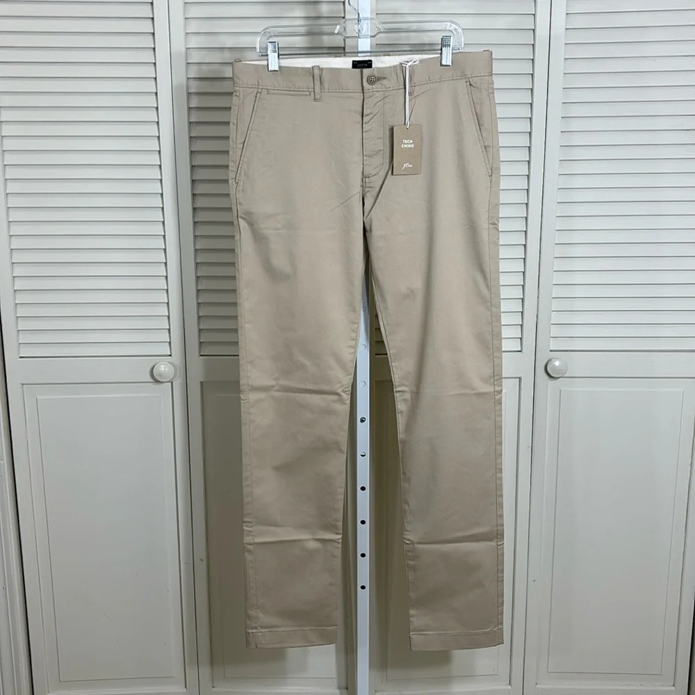 NWT J.Crew 484 Slim-Fit Stretch Tech Chino Pant 33 x 34