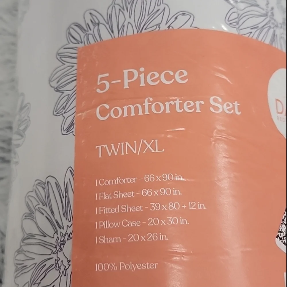 🎯DAWN | XL Twin 5pc Comforter Set