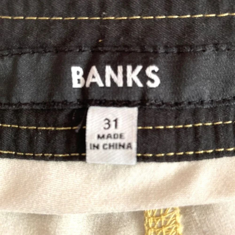 BANKS mens mustard