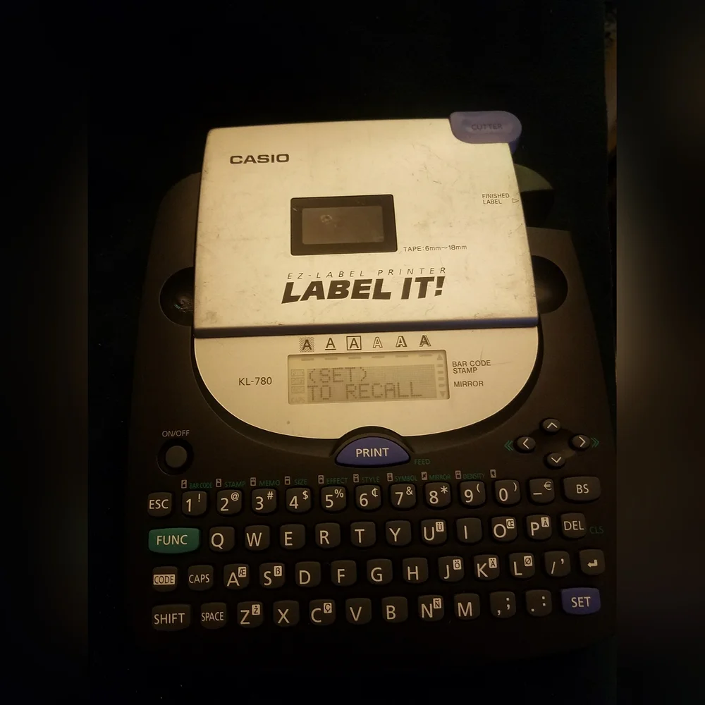 Label it KL-780 Casio