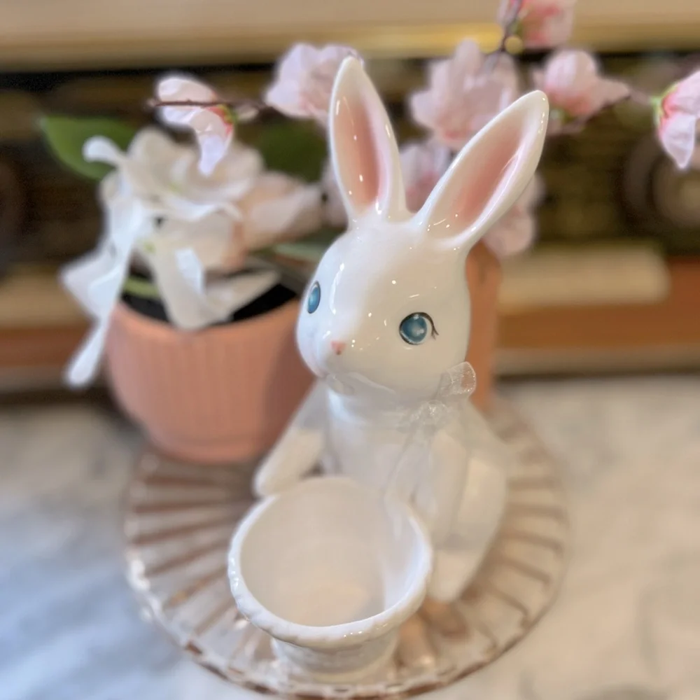 ✨NEW🐰Target Spritz 2023 Ceramic Easter Bunny Bunnies Figurine SET🌷