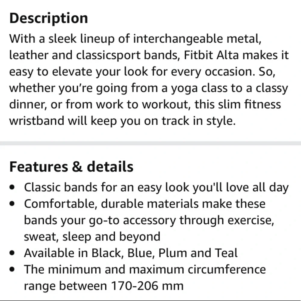 fitbit alta classic