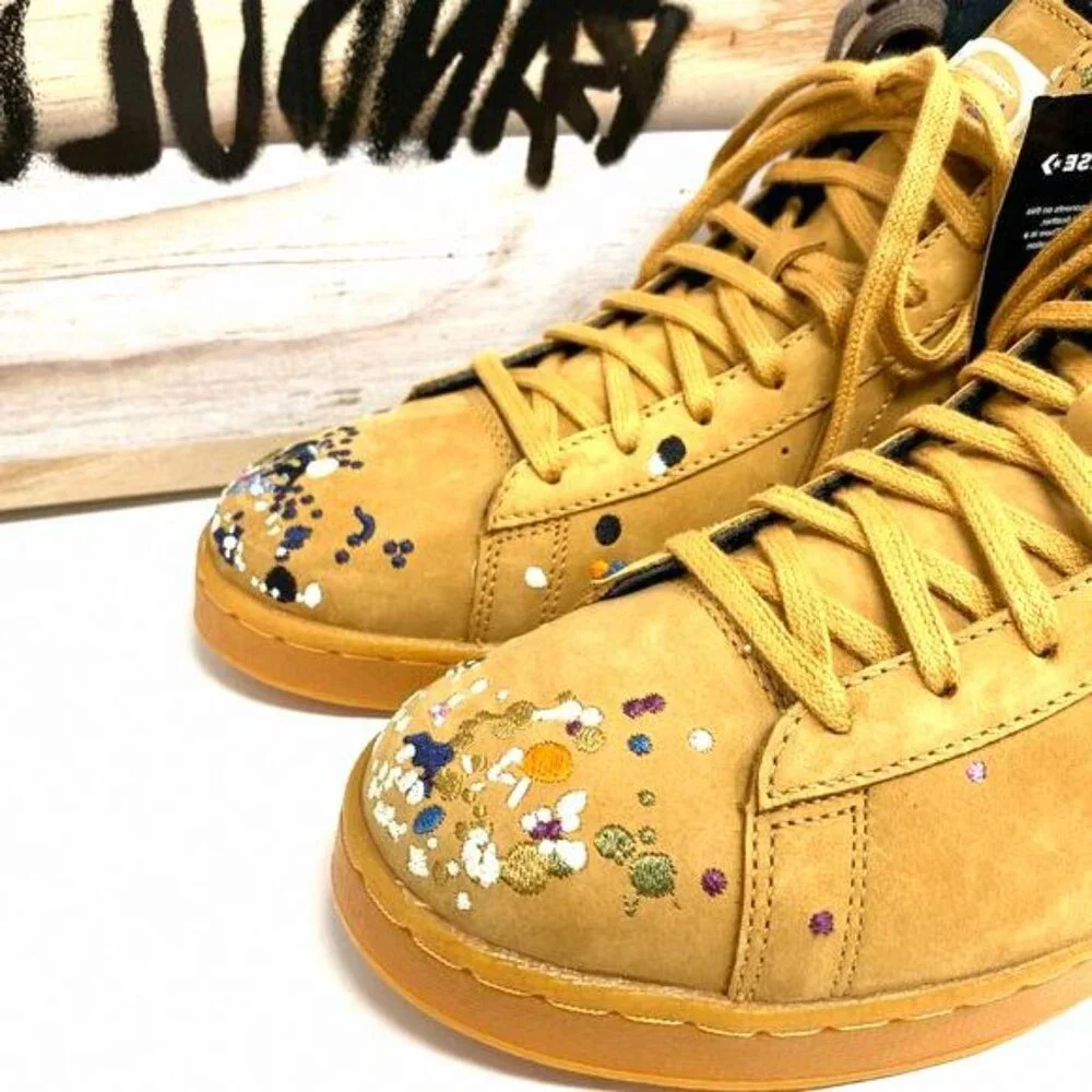 💖MEGA SALE💖Converse X Bandulu Shoes Men's Pro Leather 169908C Suede Honey Mid