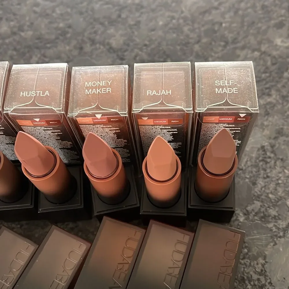 Huda Beauty Power Bullet Cream Glow Bossy Browns Lipstick pick your shade(s)!