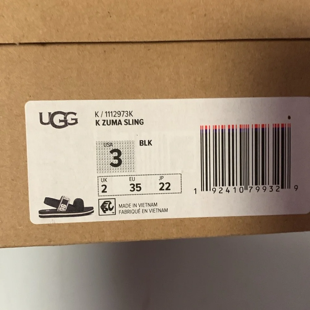 UGG black white