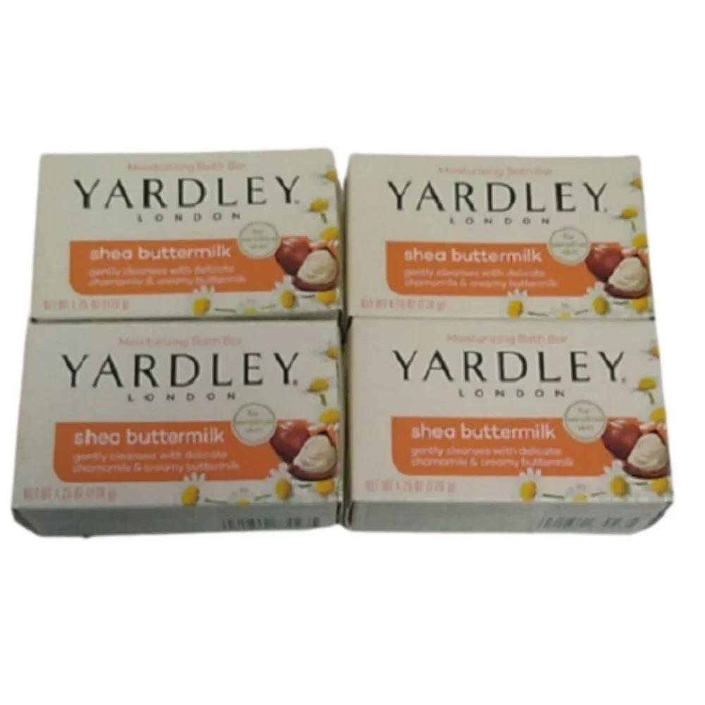Yardley London Shea Buttermilk 4 Soap Bars