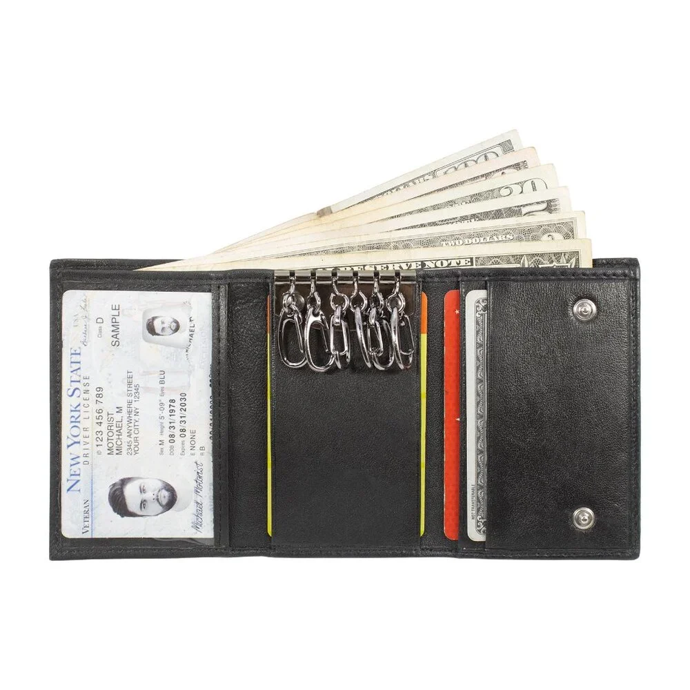 Genuine Leather Keychain Wallet BUY 1 GET 1 FREE FREE FREE