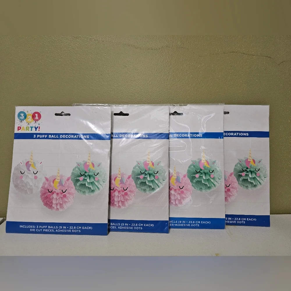 Unicorn Party Decoration BUNDLE - 12 piece