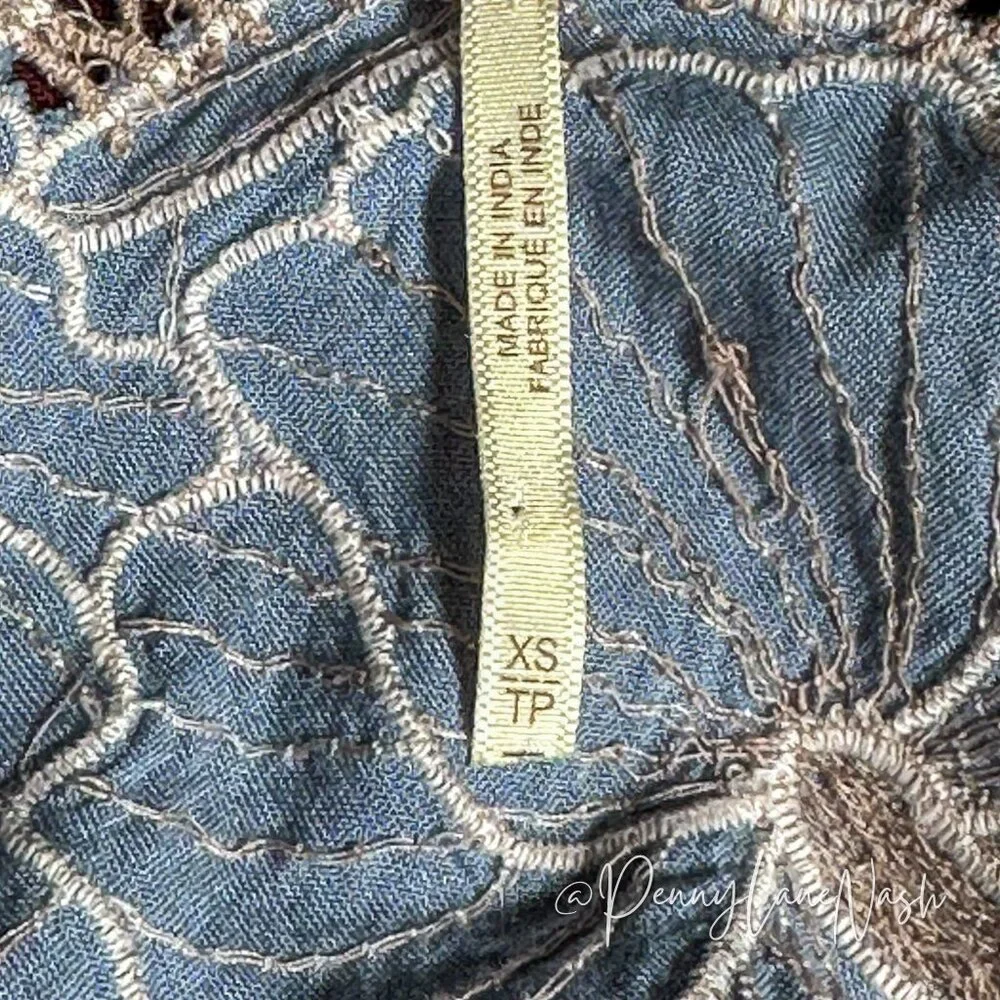 Free People intricately embroidered