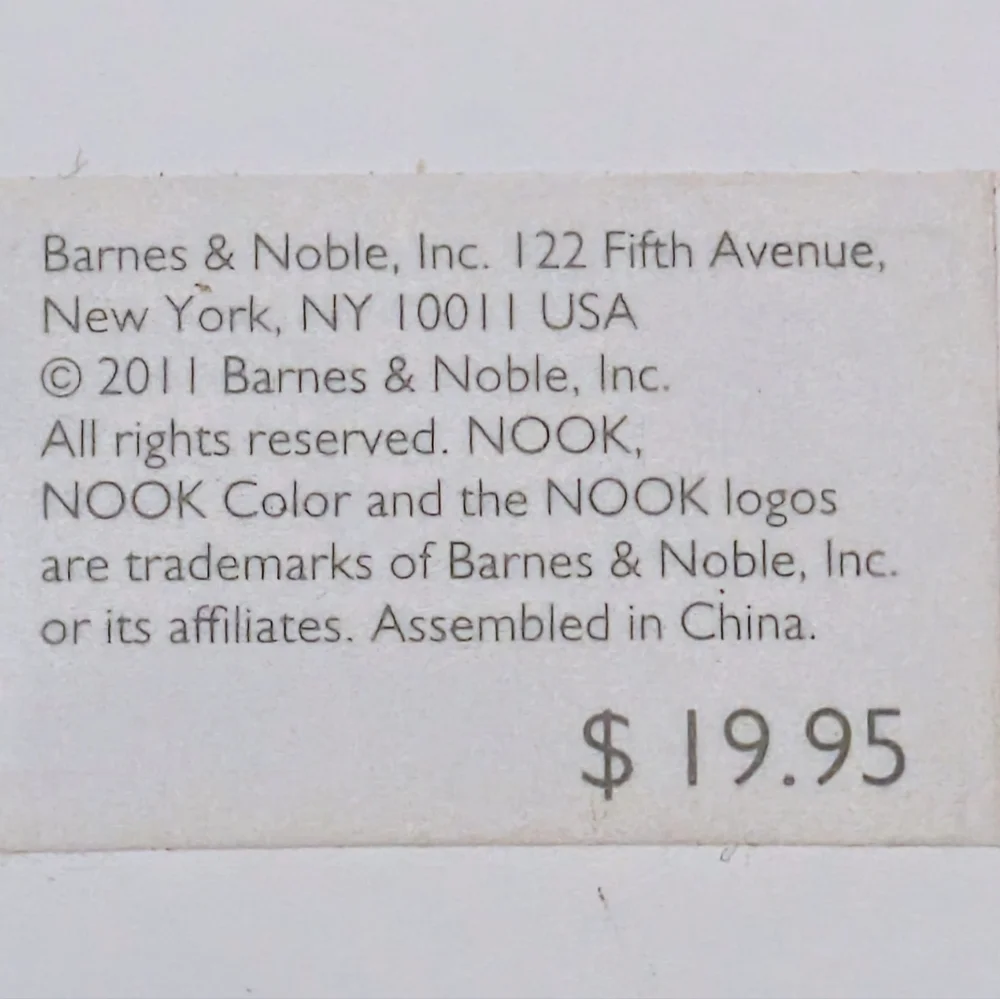 Nook anti glare