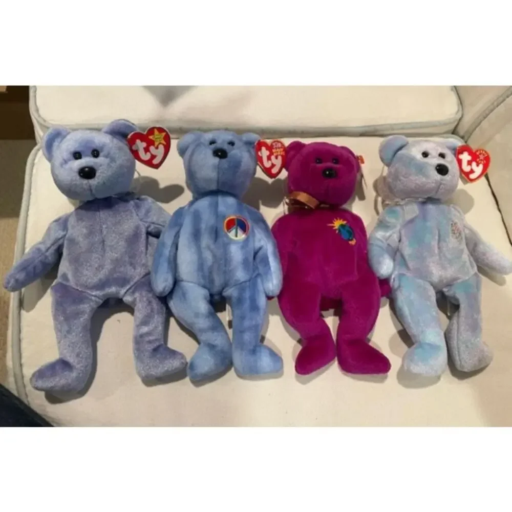Lot of 4 Beanie Bears