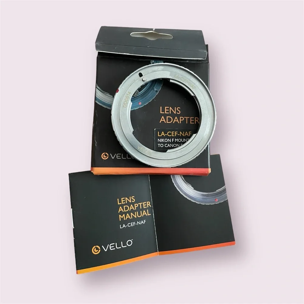 Vello Lens Mount Adapter LA-CEF-NAF Nikon F Mount Lens to Canon E05 Body