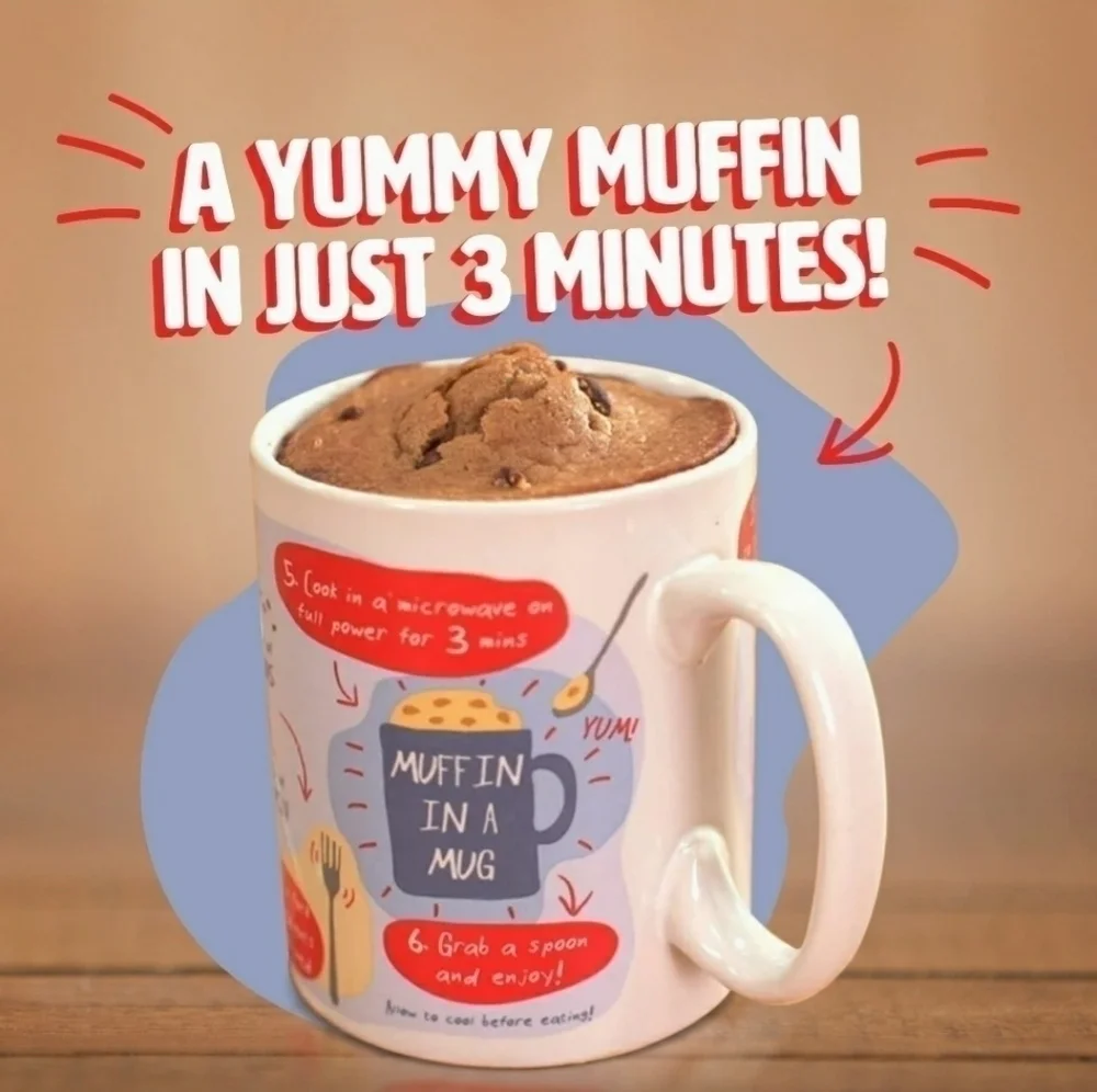 A Mug that makes a muffin in 3min