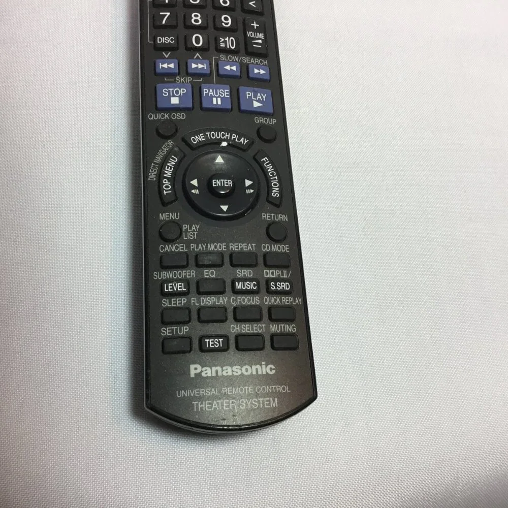 PANASONIC EUR7662YW0 DVD HOME THEATER SYSTEM REMOTE - See Vid of Testing WORKS!