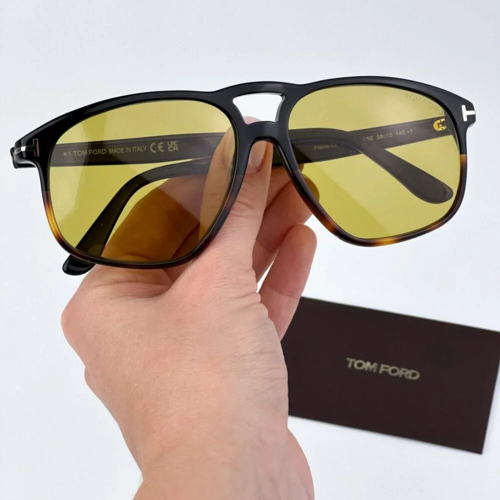 Tom Ford FT1000/S 05E PIERRE-02 BRAND NEW Sunglasses Black Brown Square Unisex
