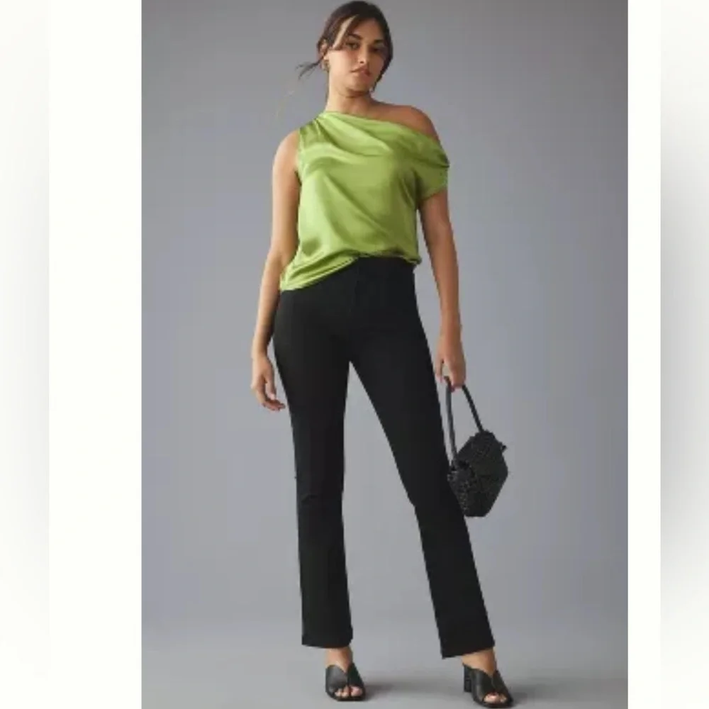 NWT Anthropologie Corset Black Mid-Rise Skinny Jeans size 23T by Pilcro.