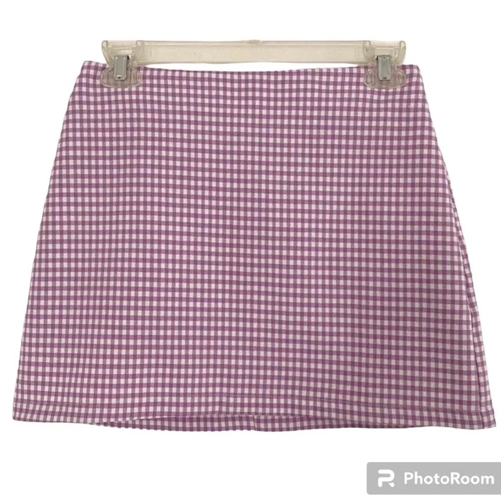 Urban Outfitters Gingham Lavender Purple Mini Skirt-XS TP