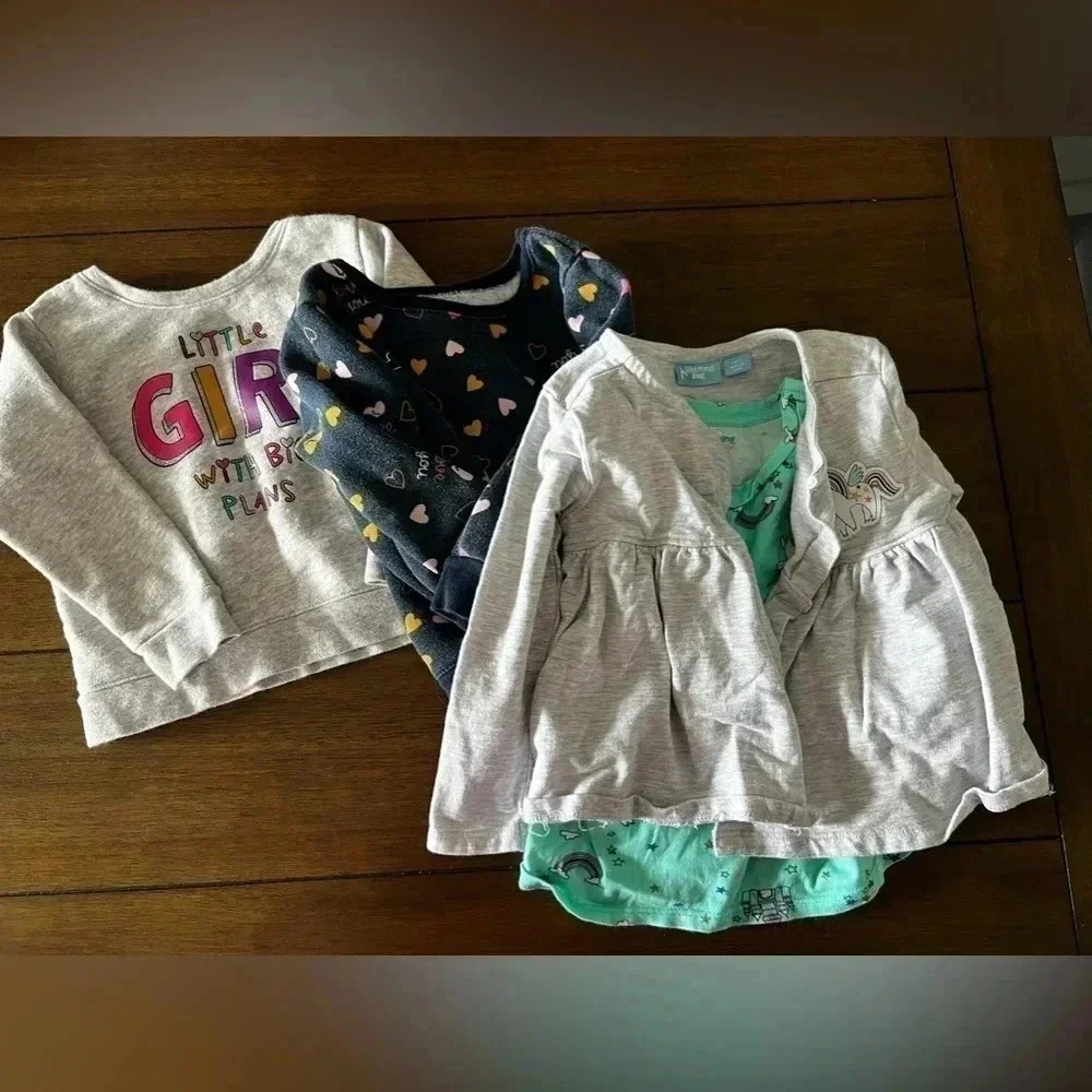 TODDLER SWEATER BUNDLE : bundle of 3 toddler girl sweaters