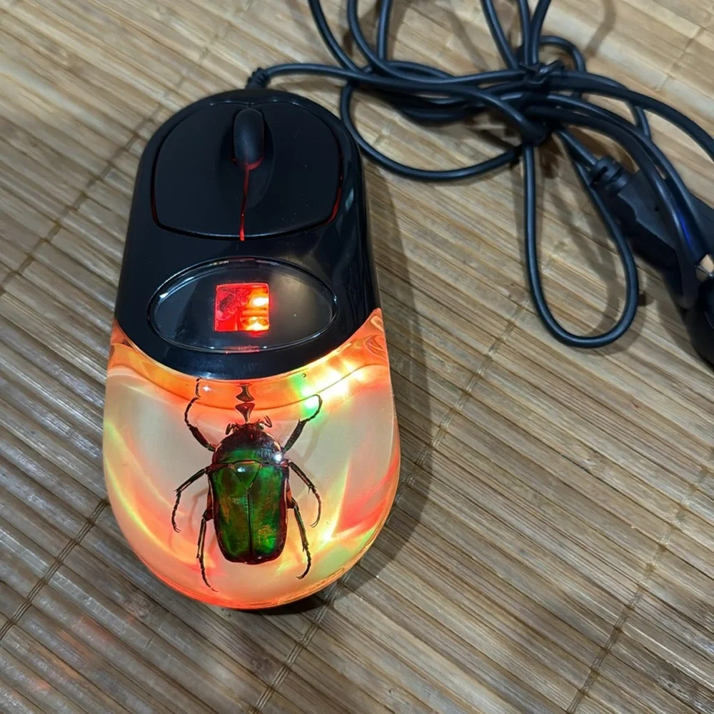 Green Bug Optical Mouse