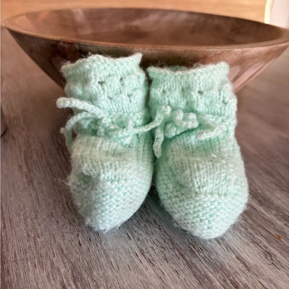 Handmade knitted baby