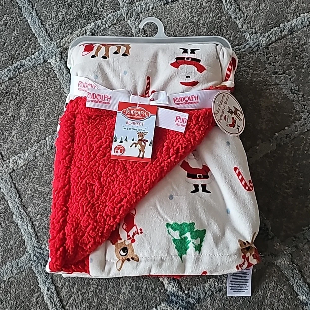Rudolph Red Nose Reindeer Blanket 30