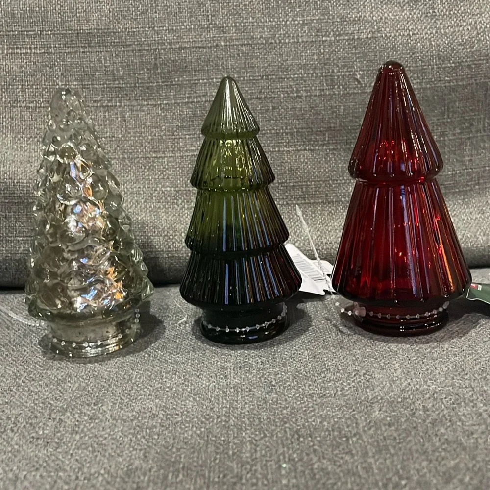 Target Bullseye Playground Glass Tree Clear, Green, Red