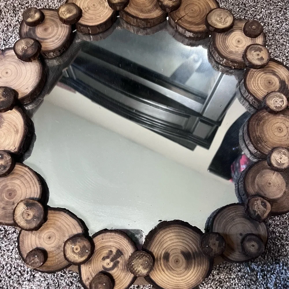 Home Decor  Wooden Mirror