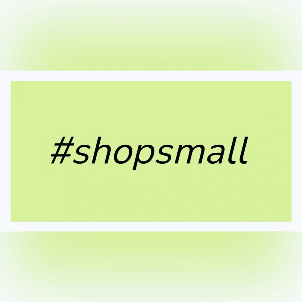 30 STICKERS - 2” x 1” - #SHOPSMALL