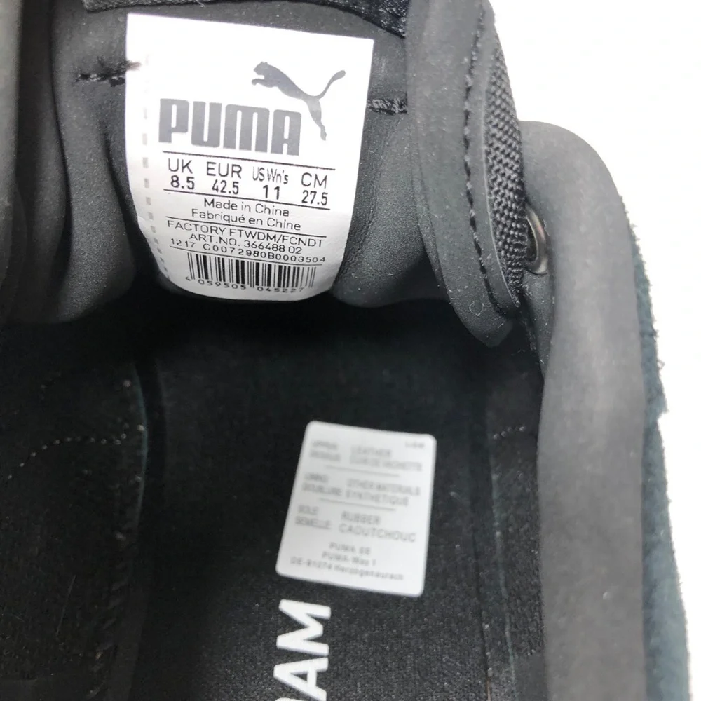 Puma black white