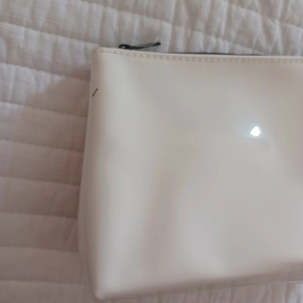 Ysl Beaute Cosmetic Bag Travel Pouch waterproof white black inside