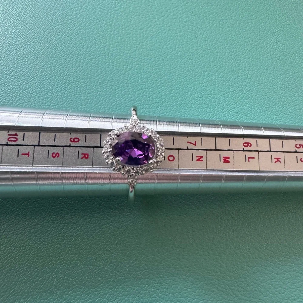 Fragrant Jewels Purple and Silver NWOT Ring Size 8