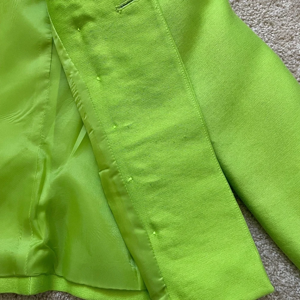COPY - Vintage Dior Neon Green Blazer & Skirt - Size 8
