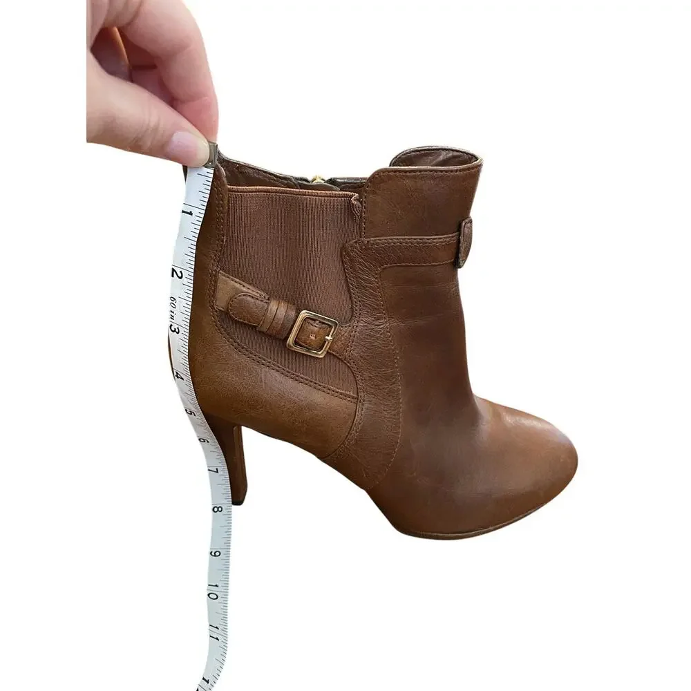 Rockport Ladies Heeled Ankle Boots Brown Designed in Italy Size 7.5 AdiPrene