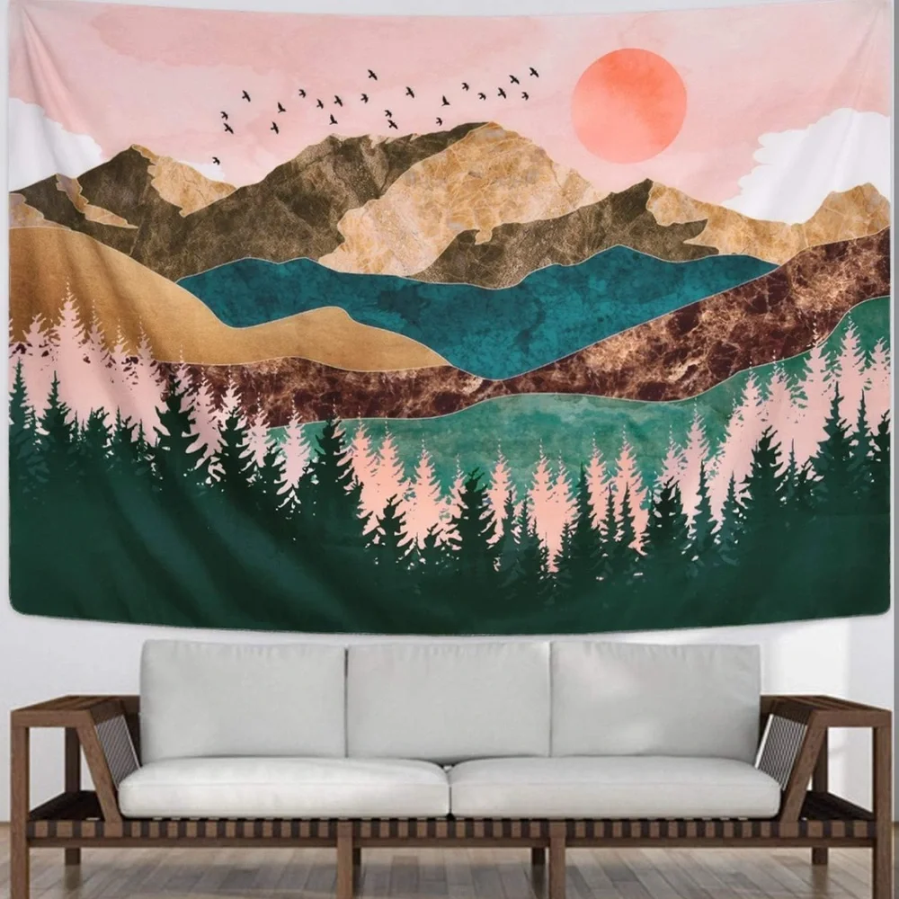 Urban Outfitters Nature Landscape Wall Hanging for Room (51.2 x 59.1 inches)