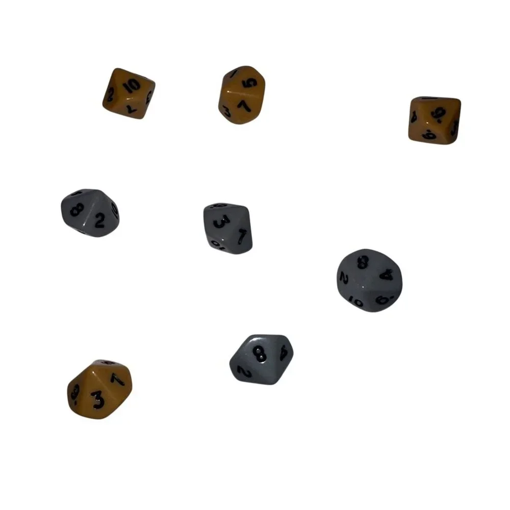 Hasbro Axis and Allies North Africa Board Game Tan Gray Dice Repalcement Parts