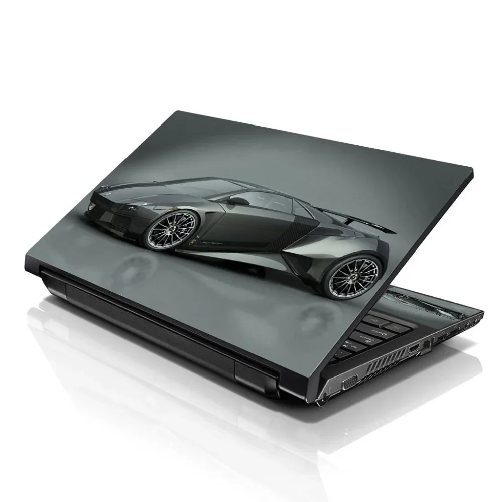 LSS 15.6 & 17.3 Inches Laptop Notebook Skin Sticker Decal - Grey Car Design