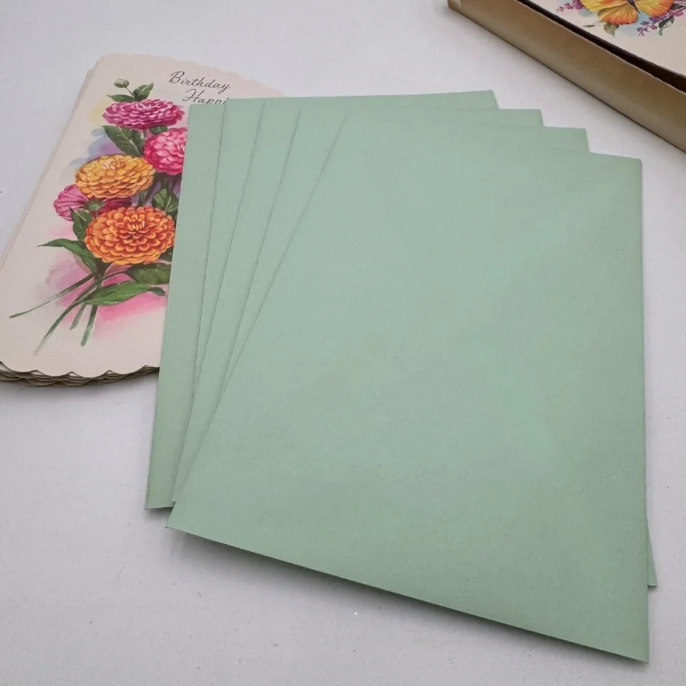 Vintage Greeting card partial set original box 60s 70s