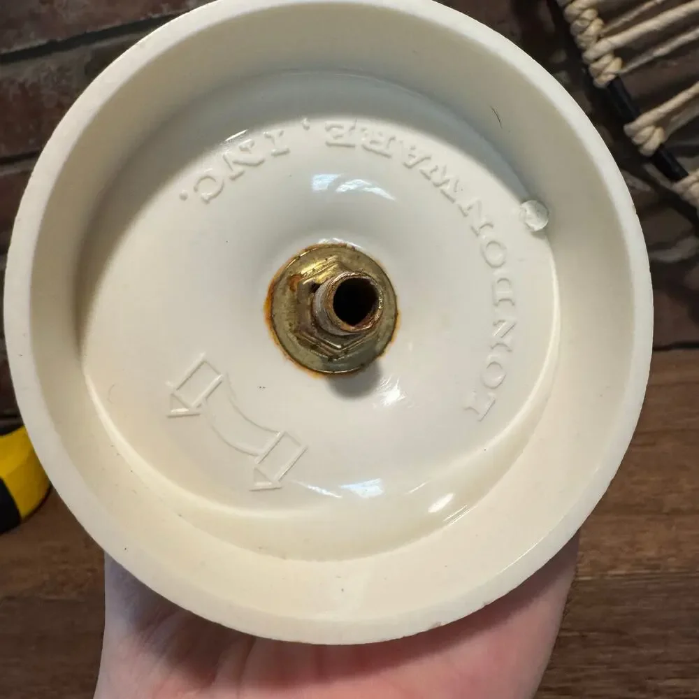 VTG Londonware White Plastic Standing Vanity mirror Double Sided 1970s bathroom