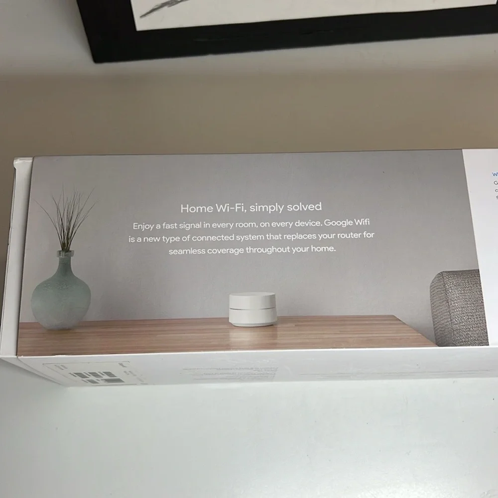 Google Nest Model AC-1304 Whole Home Wi-Fi Router set of 3 in White
