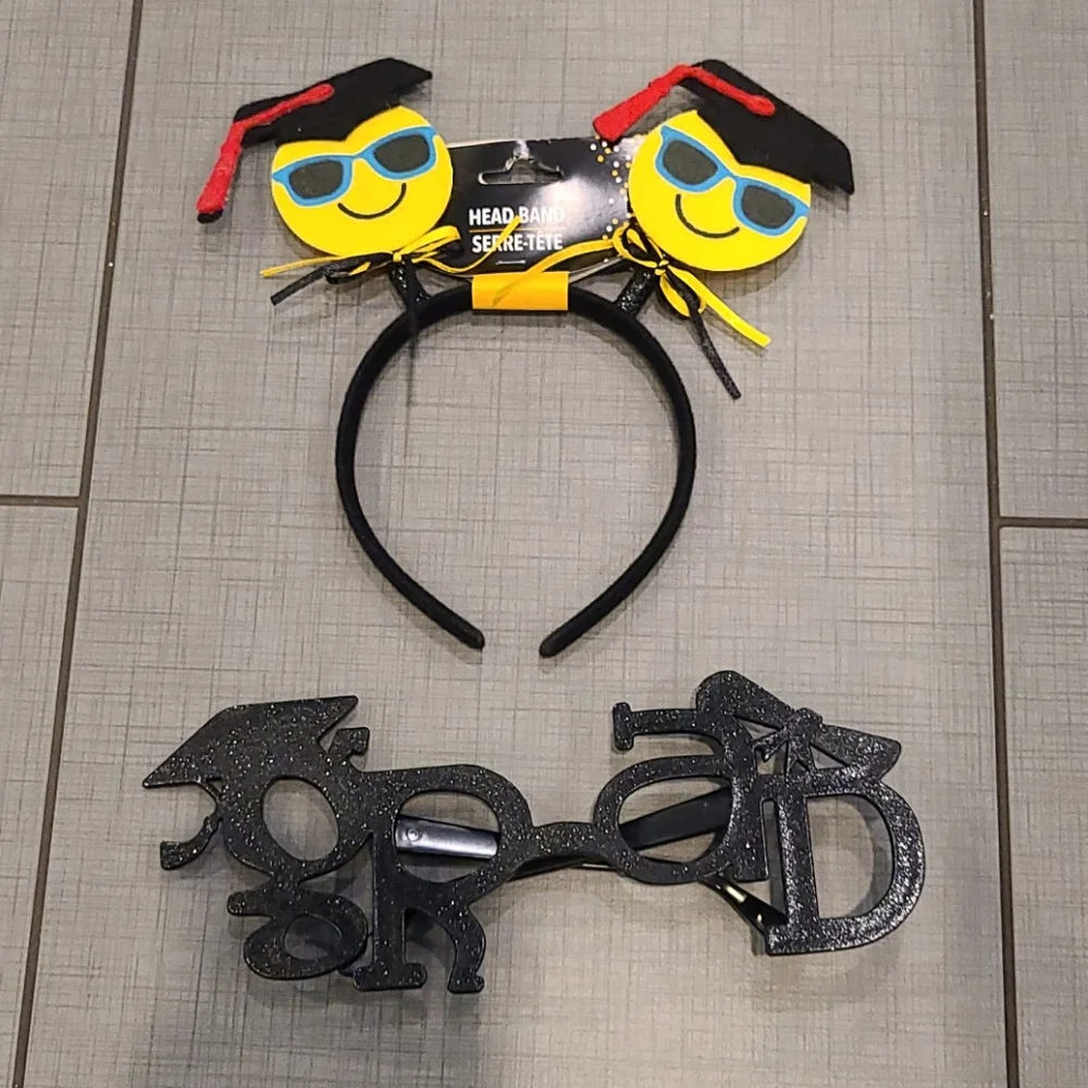 Graduation Headband and Glasses