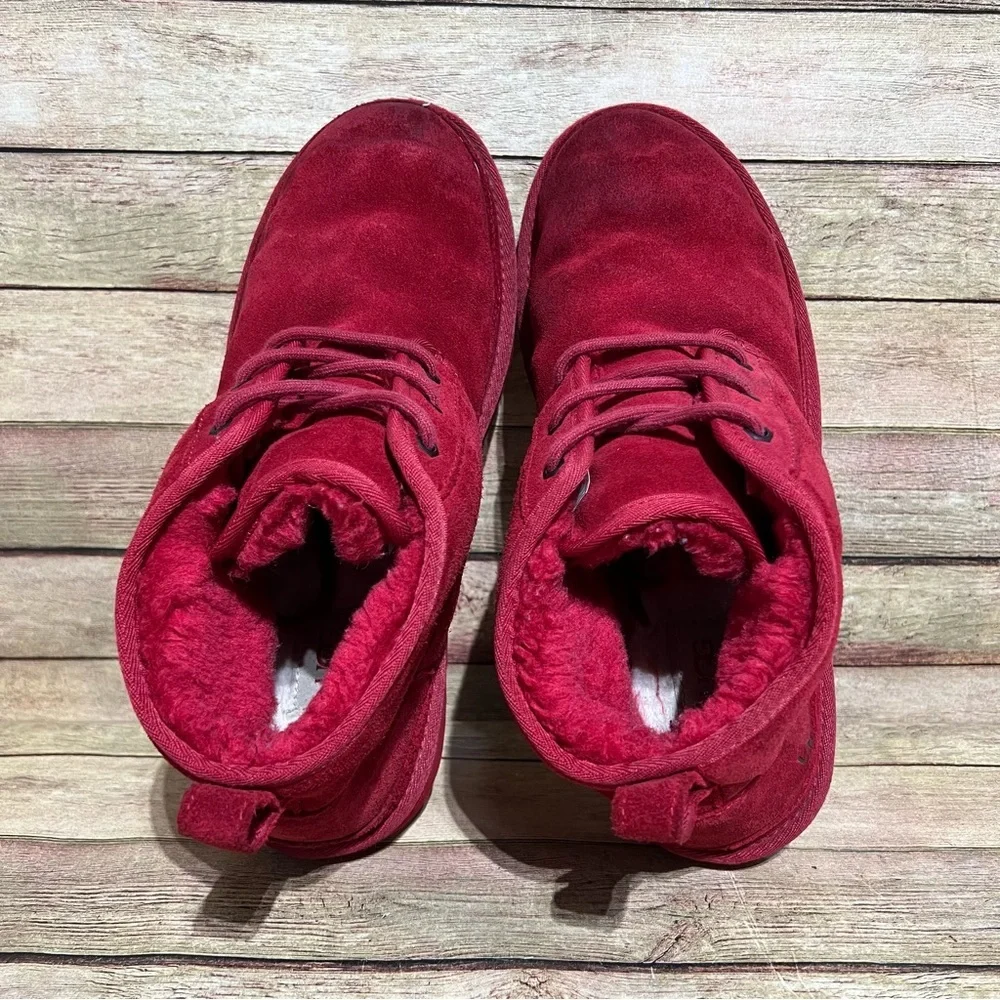 Ugg Red Suede Neumel Ankle Boots