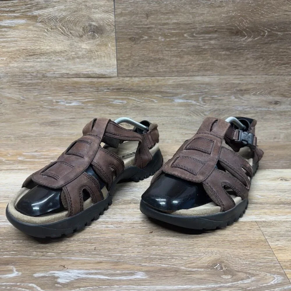 Teva Fisherman Brown Leather Sport Sandals Men's Size 10
