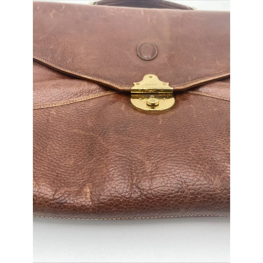 Vintage leather satchel messenger