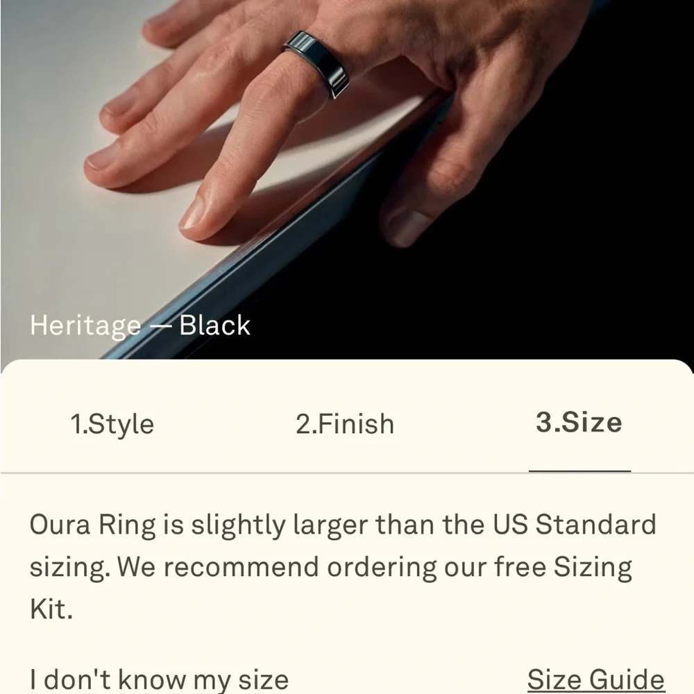 Oura black ring