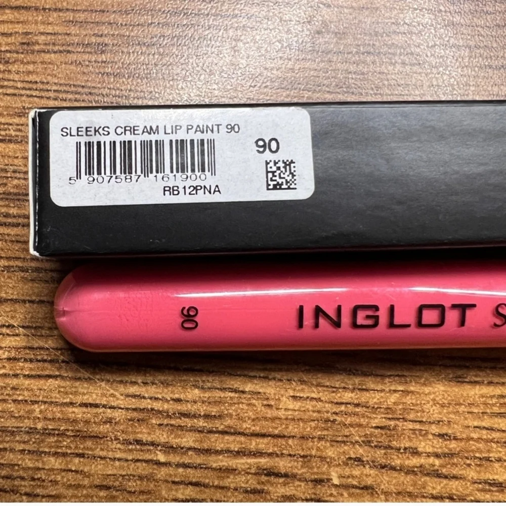 NWT Inglot Sleeks Cream Lip Paint - Vibrant Pink#90