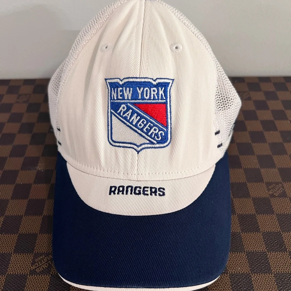 New York Rangers White and Blue Cap