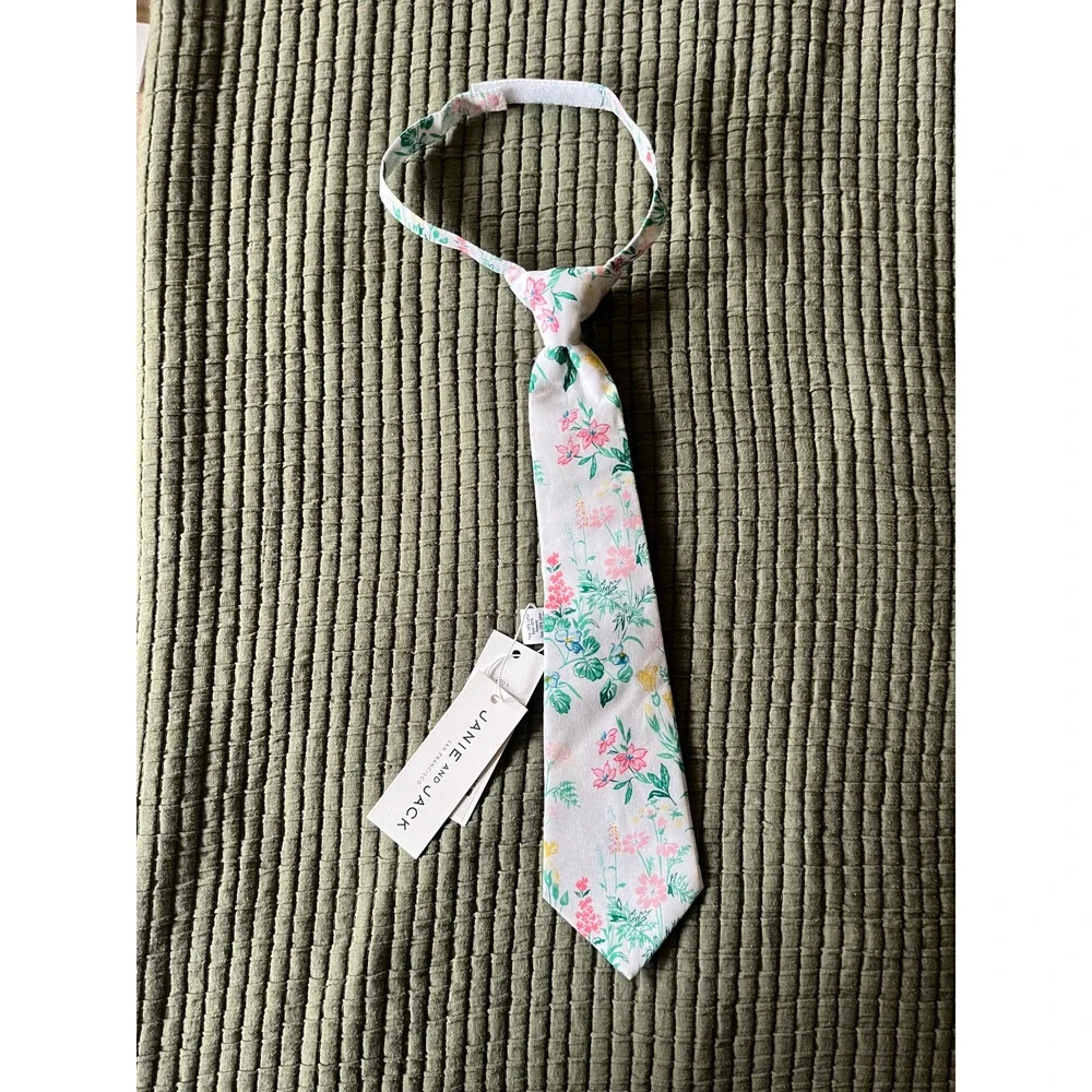 Janie and Jack Floral Toddler Tie