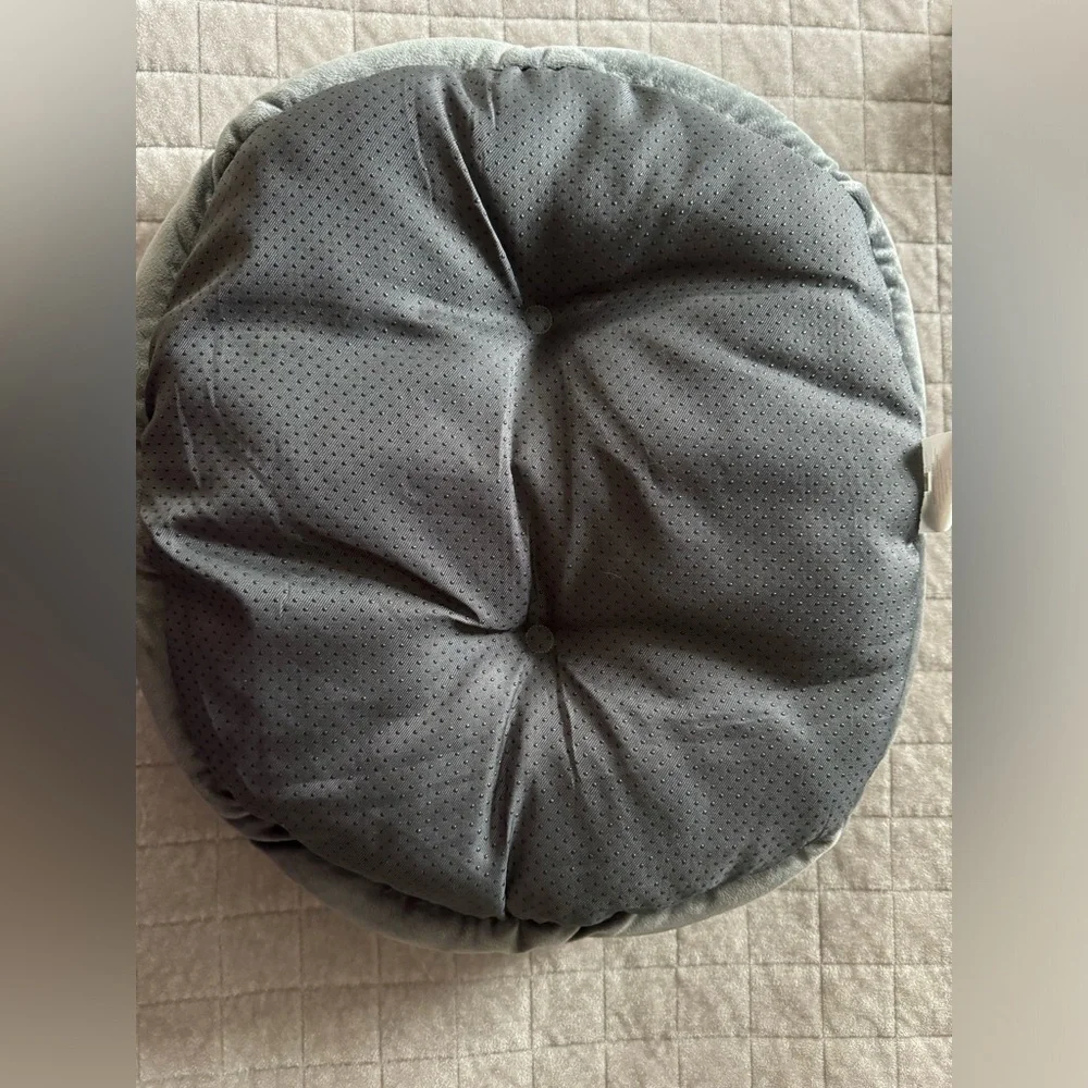 Asvin Grey Plush Pet Bed, 20 inches